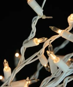 Alternative view of Northlight 9' Cascade Lighted Twig Tree Outdoor Christmas Decoration - Clear Lights