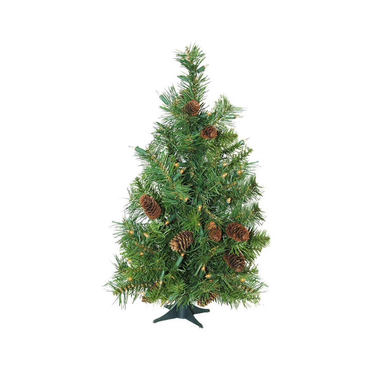 Northlight 3' Pre-Lit Green Medium Dakota Pine Artificial Christmas Tree - Clear Dura-Lit Lights 3 Northlight 3' Pre-Lit Green Medium Dakota Pine Artificial Christmas Tree - Clear Dura-Lit Lights