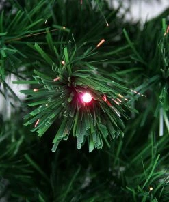 Alternative view of Northlight 3' Pre-Lit LED Color Changing Fiber Optic Christmas Tree With Star Tree Topper