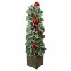 Allstate 2.75' Potted Pine Cone And Berry Holly Pencil Artificial Christmas Tree - Unlit -Northlight Shop allstate xhz030 re gr 1updated 44875.1596236858