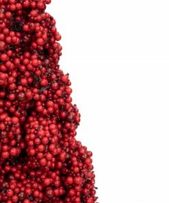 Allstate 24" Red Berry Cone Potted Christmas Topiary -Northlight Shop allstate zbp076 re 3 24237.1664380277