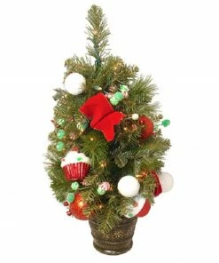 Allstate 2' Pre-Lit Candy Fantasy Artificial Christmas Tree - Clear Lights