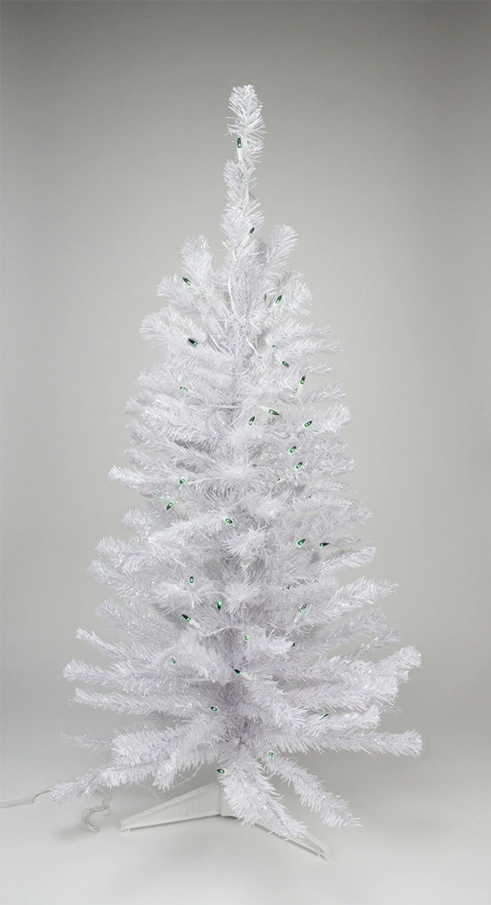 Northlight 3' Pre-Lit Medium White Pine Artificial Christmas Tree - Green Lights 3 Northlight 3' Pre-Lit Medium White Pine Artificial Christmas Tree - Green Lights