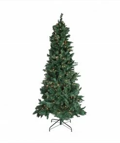 Northlight 9' Pre-lit Slim Pine Artificial Christmas Tree - Clear Lights