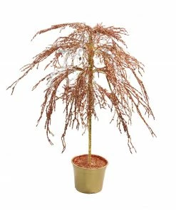CMI 3.8' Potted Crystallized Glitter Full Artificial Christmas Tree - Unlit