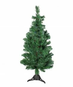DAK 4' Pre-Lit Artificial Spiral Pine Christmas Tree - Multi Color Lights