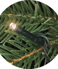 Alternative view of CC Christmas Decor 7.5' Pre-Lit Natural Artificial Christmas Tree – Warm White LED Lights