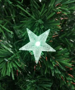 Alternative view of Northlight 3' Pre-Lit Potted Color Changing Fiber Optic Artificial Christmas Tree - Multi Color LED Lights