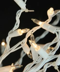 Alternative view of Northlight 4' White Lighted Christmas Cascade Twig Tree Outdoor Decoration - Clear Lights