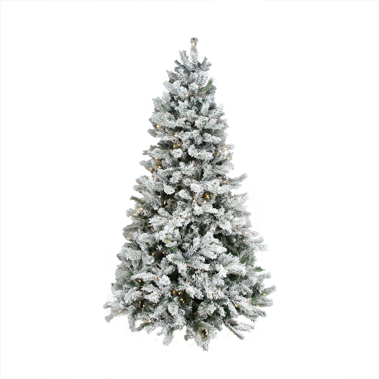 Northlight 9' Pre-Lit Medium Flocked Victoria Pine Artificial Christmas Tree - Dual Color LED Lights 3 Northlight 9' Pre-Lit Medium Flocked Victoria Pine Artificial Christmas Tree - Dual Color LED Lights