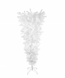 Northlight 5.5' X 38" White Upside Down Spruce Medium Artificial Christmas Tree - Unlit