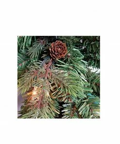 Alternative view of GKI/Bethlehem Lighting 4.5' Pre-Lit Full Hunter Fir Artificial Christmas Tree - Clear Lights