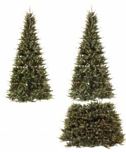 GKI/Bethlehem Lighting 7.5' Pre-Lit Full Green Extend-A-Tree Adjustable Artificial Christmas Tree - Clear Lights