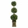 Northlight 4.5' Pre-Lit Frosted Triple Ball Artificial Topiary Tree In Decorative Pot - Clear Lights -Northlight Shop hw2vhjqvmp561dskzao74wcw9etgcjns 37691.1611287574