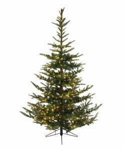 Kaemingk 4.5' X 40.25" Pre-Lit Everlands Nobilis Fir Artificial Christmas Tree - Warm Clear LED Lights