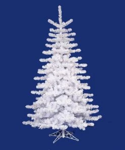 Vickerman 14' Pre-lit Crystal White Artificial Christmas Tree - Multi Lights