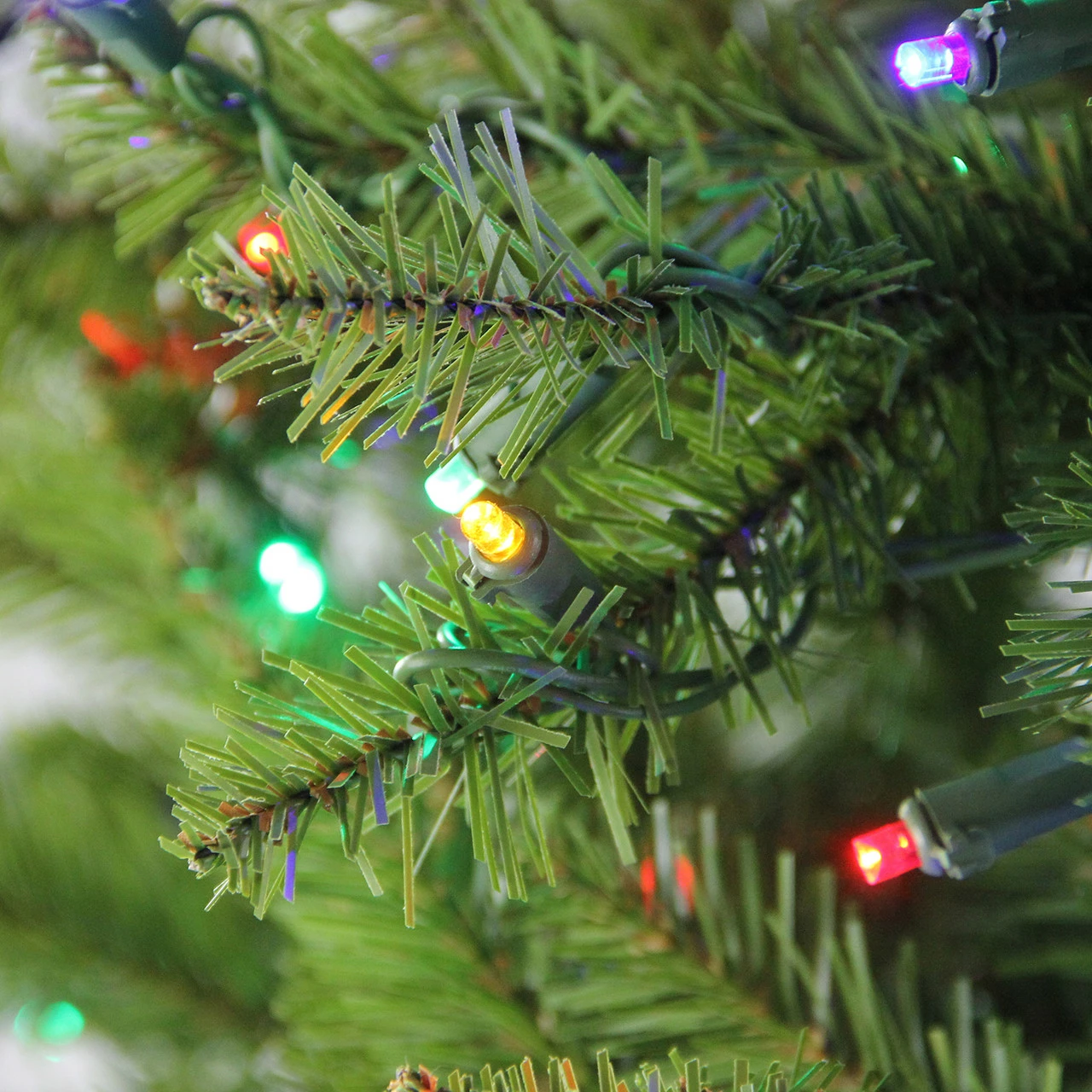 Northlight 12' Pre-Lit Rockwood Pine Artificial Christmas Tree, Multi LED Lights 4 Northlight 12' Pre-Lit Rockwood Pine Artificial Christmas Tree, Multi LED Lights - Image 2