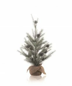 Alternative view of Napa Home & Garden 2' Potted Vintage Glittered Pine Full Artificial Christmas Tree - Unlit