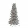 Northlight 7.5' Pre-Lit Silver Tinsel Pine Slim Artificial Christmas Tree - Clear Lights -Northlight Shop northlight20gb91012 same20as20gb91014 1 76991.1608350253