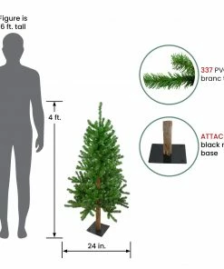 Northlight 4ft Alpine Artificial Christmas Tree, Unlit 9 Northlight 4ft Alpine Artificial Christmas Tree, Unlit -Northlight Shop northlight20v90552 86135.1665590919