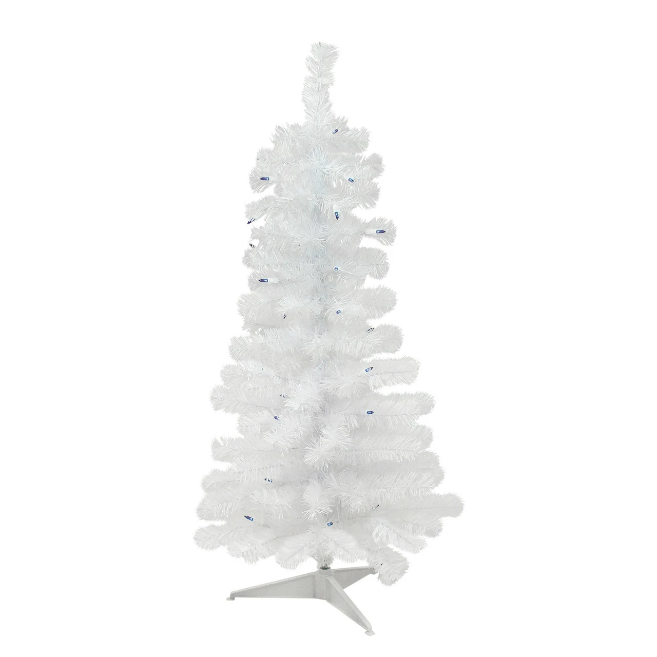 Northlight 2' Pre-Lit Woodbury White Pine Slim Artificial Christmas Tree, Blue Lights 3 Northlight 2' Pre-Lit Woodbury White Pine Slim Artificial Christmas Tree, Blue Lights