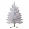 Northlight 2' Pre-Lit White Pine Slim Artificial Christmas Tree - Pink Lights -Northlight Shop northlight b03905 66481.1664811129