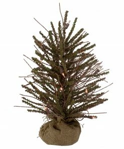 Northlight 18" Pre-Lit Potted Warsaw Twig Artificial Christmas Tree - Clear Lights
