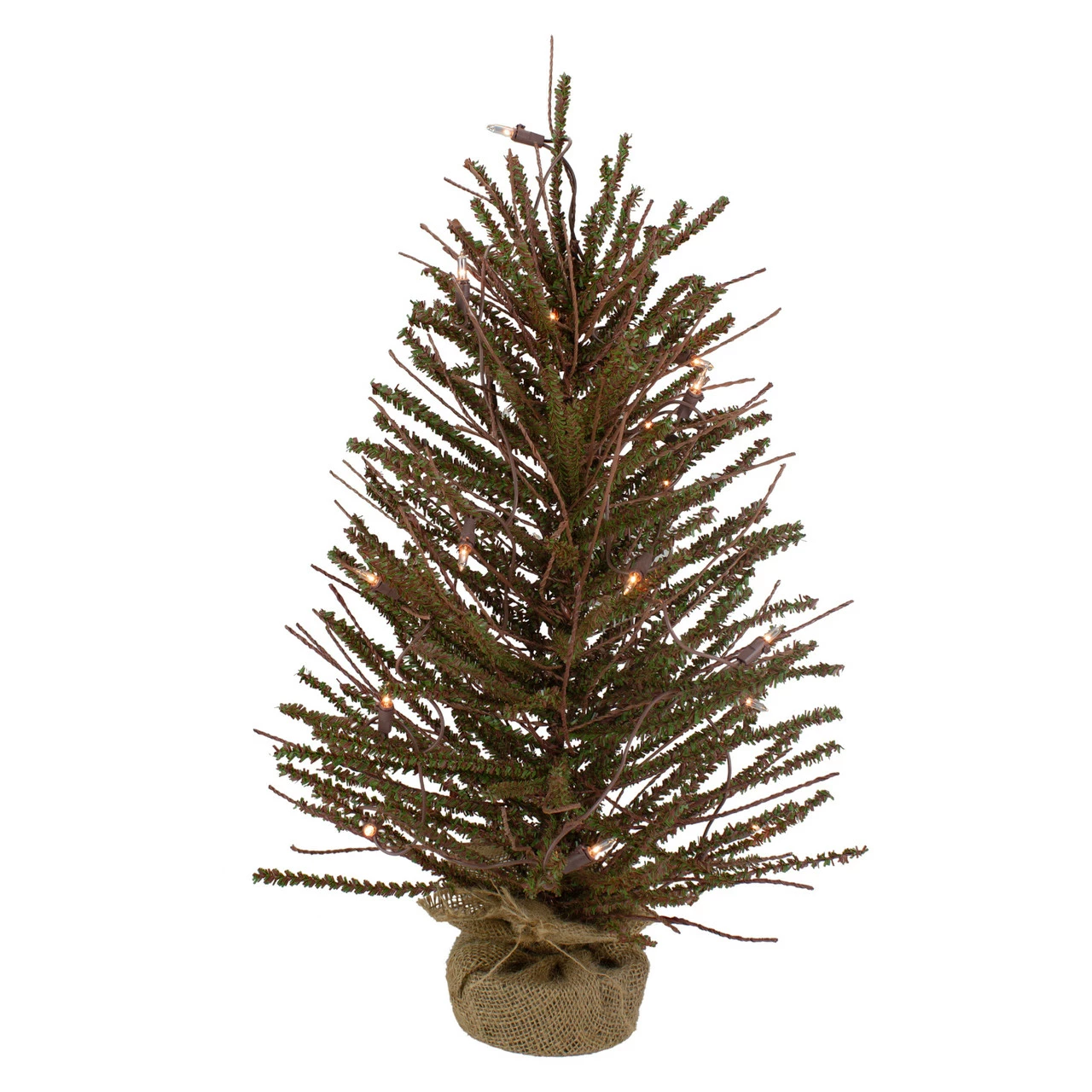 Northlight 2' Pre-Lit Medium Potted Warsaw Twig Artificial Christmas Tree - Clear Lights 3 Northlight 2' Pre-Lit Medium Potted Warsaw Twig Artificial Christmas Tree - Clear Lights