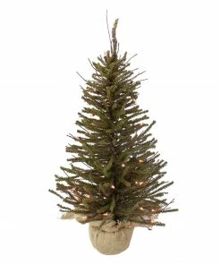 Northlight 2.5' Pre-Lit Warsaw Two-Tone Twig Artificial Christmas Tree - Clear Lights