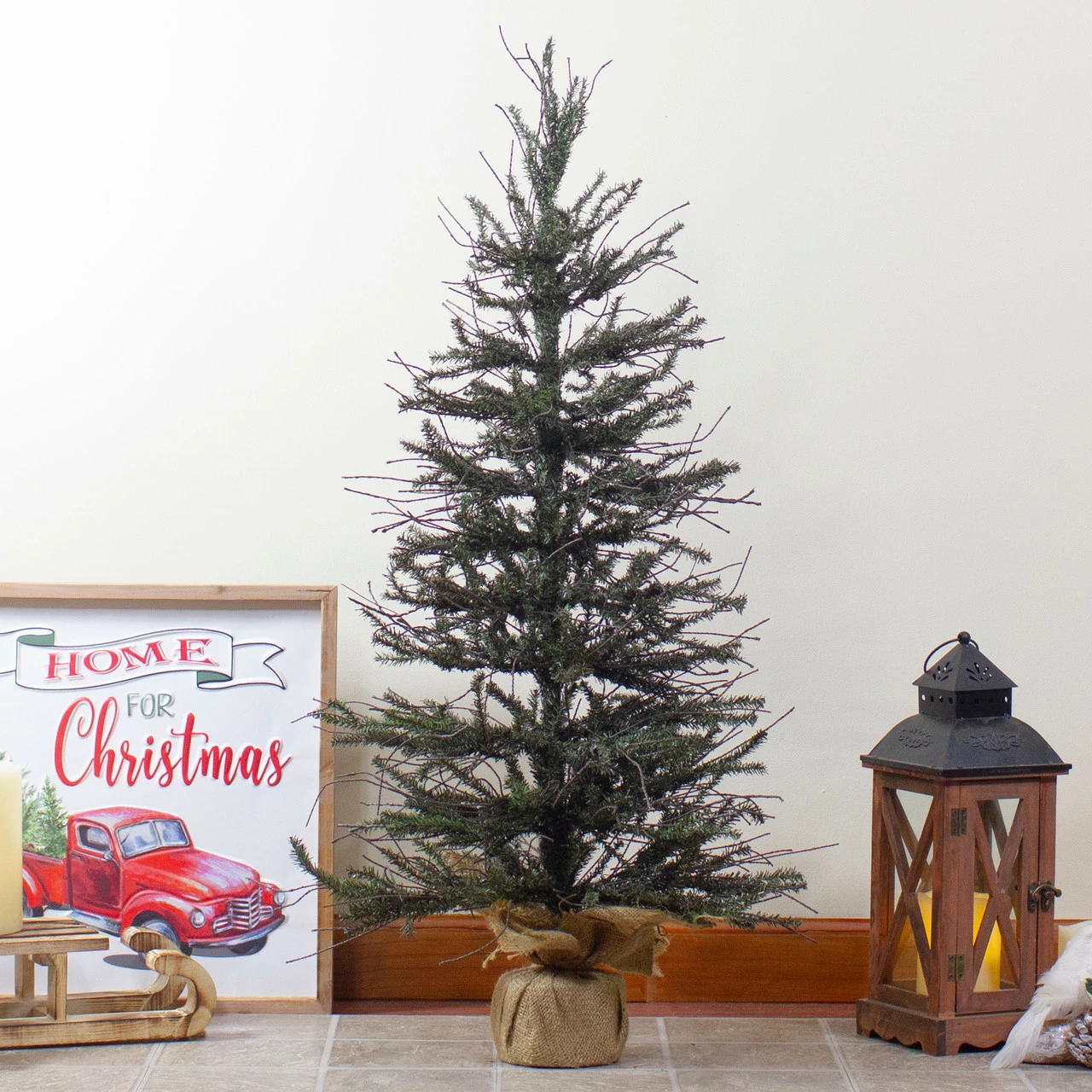 Northlight 3' Warsaw Two-Tone Twig Artificial Christmas Tree - Unlit 4 Northlight 3' Warsaw Two-Tone Twig Artificial Christmas Tree - Unlit - Image 2