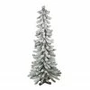 Northlight 4' Slim Flocked Alpine Artificial Christmas Tree, Unlit 1 Northlight 4' Slim Flocked Alpine Artificial Christmas Tree, Unlit -Northlight Shop northlight gb16055 1 28969.1665610432
