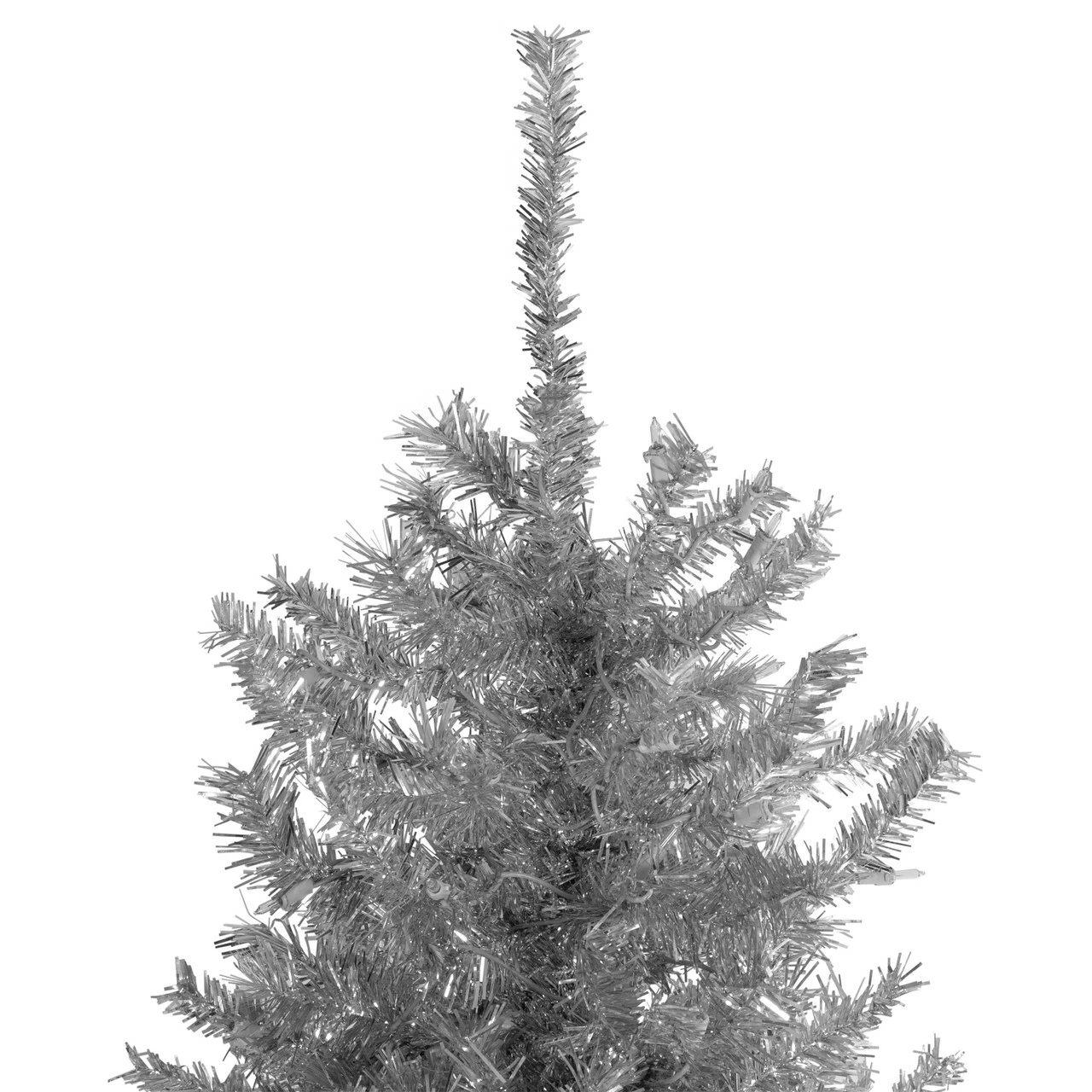 Northlight 9’ Silver Tinsel Slim Artificial Christmas Tree - Unlit 5 Northlight 9’ Silver Tinsel Slim Artificial Christmas Tree - Unlit - Image 3