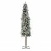Northlight 7' Pre-Lit Green Pencil Flocked Alpine Artificial Christmas Tree - Clear Lights 1 Northlight 7' Pre-Lit Green Pencil Flocked Alpine Artificial Christmas Tree - Clear Lights -Northlight Shop northlight gc yv134327 29358.1588368977