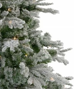 Northlight 6.5' Pre-Lit Flocked Winfield Fir Artificial Christmas Tree - Warm White LED Lights 11 Northlight 6.5' Pre-Lit Flocked Winfield Fir Artificial Christmas Tree - Warm White LED Lights -Northlight Shop northlight hb27065 1 22971.1665783346