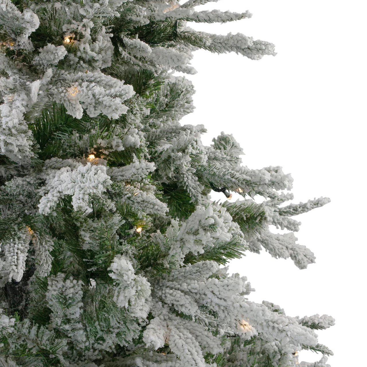 Northlight 6.5' Pre-Lit Flocked Winfield Fir Artificial Christmas Tree - Warm White LED Lights 6 Northlight 6.5' Pre-Lit Flocked Winfield Fir Artificial Christmas Tree - Warm White LED Lights - Image 4