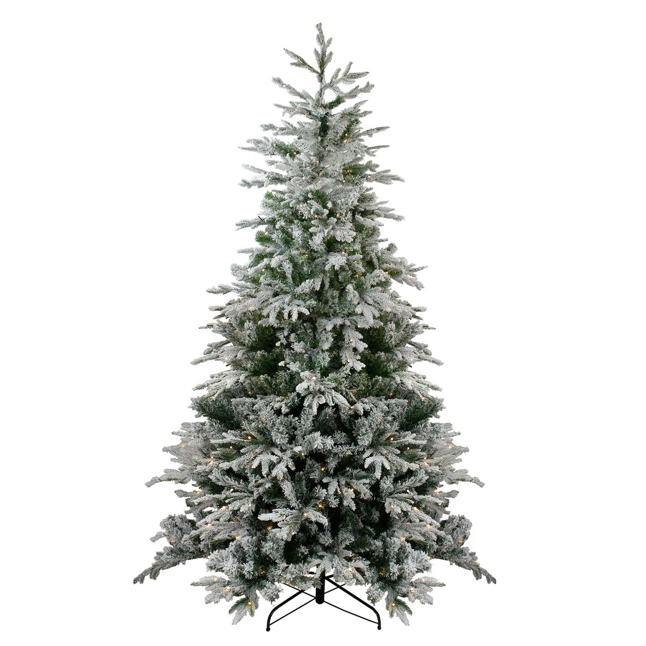 Northlight 6.5' Pre-Lit Flocked Winfield Fir Artificial Christmas Tree - Warm White LED Lights 3 Northlight 6.5' Pre-Lit Flocked Winfield Fir Artificial Christmas Tree - Warm White LED Lights