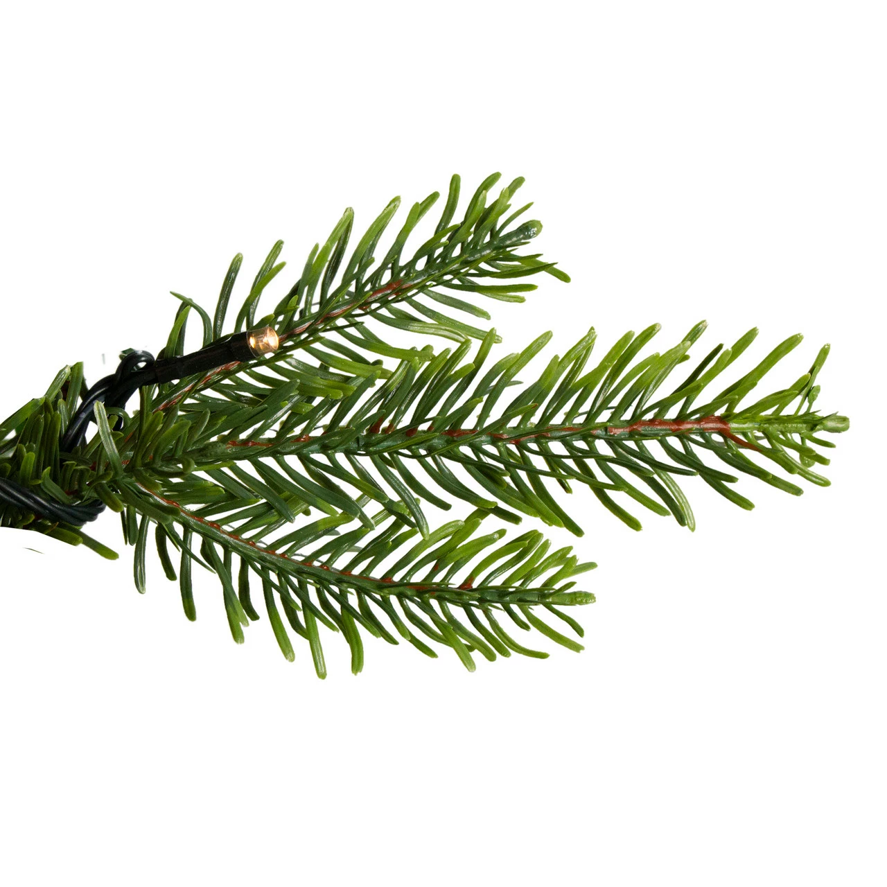 Northlight 7.5' Pre-Lit Full Woodcrest Pine Artificial Christmas Tree - Warm White LED Lights 4 Northlight 7.5' Pre-Lit Full Woodcrest Pine Artificial Christmas Tree - Warm White LED Lights - Image 2