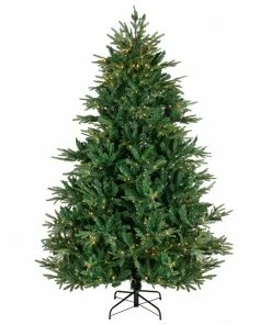Northlight 9' Pre-Lit Juniper Pine Artificial Christmas Tree, Warm White LED Lights