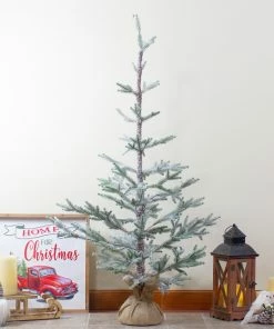 Northlight 4' Snow Covered Frosted Pine Artificial Christmas Tree With Jute Base – Unlit 8 Northlight 4' Snow Covered Frosted Pine Artificial Christmas Tree With Jute Base – Unlit -Northlight Shop northlight hn89325 5 44403.1665610438