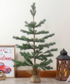 Alternative view of Northlight 3' Ponderosa Pine Artificial Christmas Tree With Jute Base – Unlit
