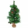 Northlight 23.5" Mixed Pine And Pine Cones Artificial Christmas Tree In Jute Base -Northlight Shop northlight hn92705 1 pre20list 59436.1636200439