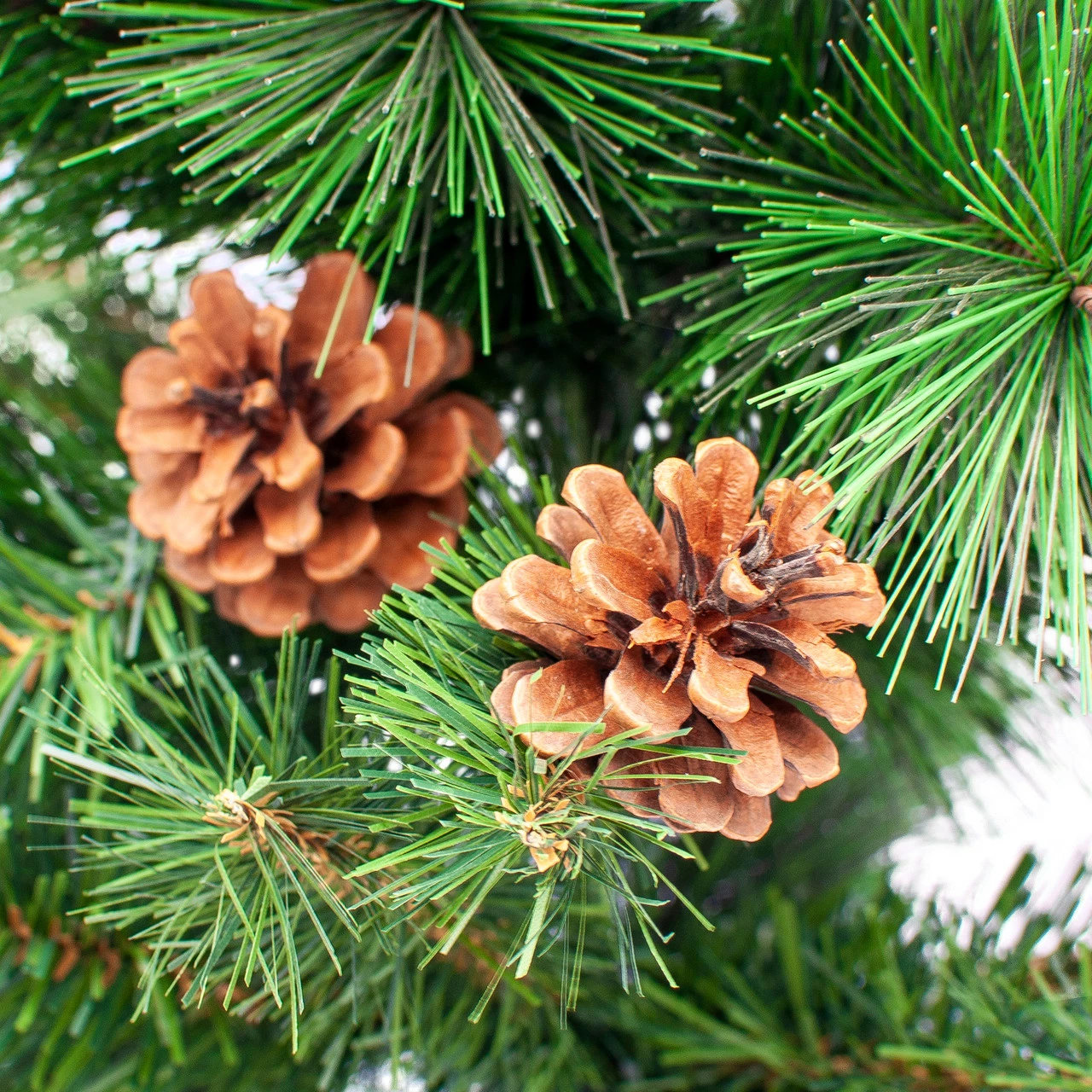 Northlight 23.5" Mixed Pine And Pine Cones Artificial Christmas Tree In Jute Base 4 Northlight 23.5" Mixed Pine And Pine Cones Artificial Christmas Tree In Jute Base - Image 2