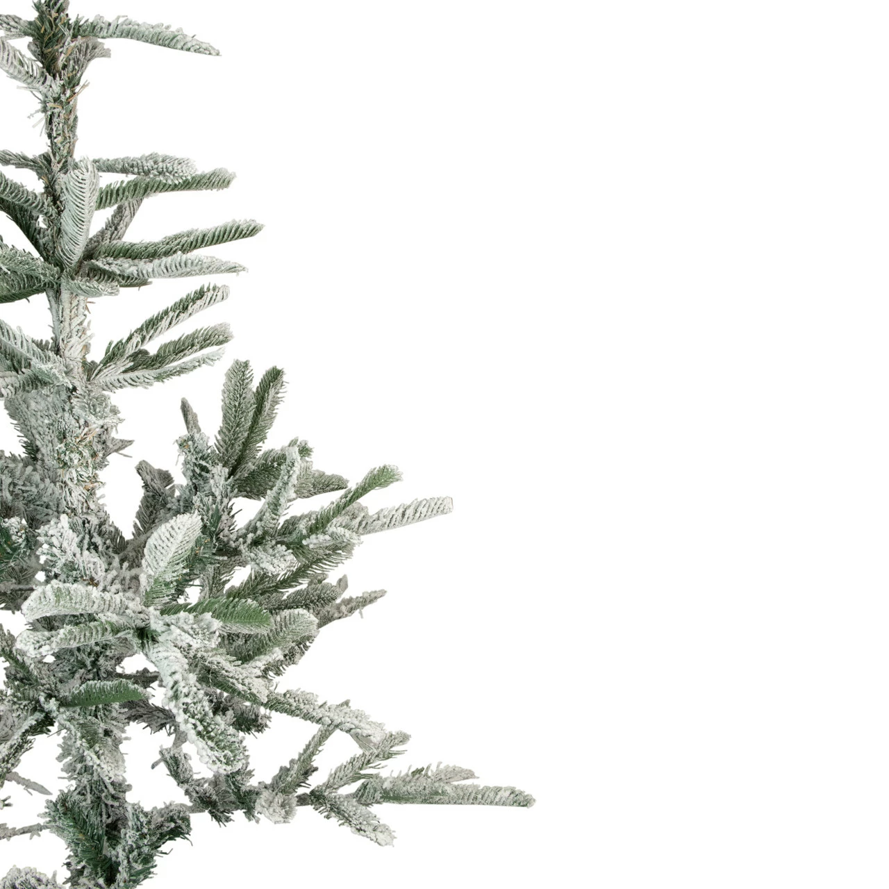 Northlight 4.5' Green Flocked Nordmann Fir Artificial Christmas Tree - Unlit 5 Northlight 4.5' Green Flocked Nordmann Fir Artificial Christmas Tree - Unlit - Image 3