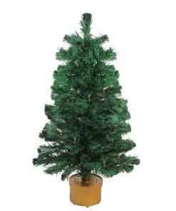 Northlight 3' Pre-Lit Color Changing Fiber Optic Artificial Christmas Tree