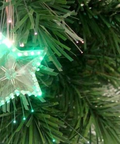 Alternative view of Northlight 3' Pre-Lit Fiber Optic Artificial Christmas Tree With Stars