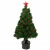 Northlight 3' Pre-Lit Color Changing Fiber Optic Christmas Tree With Red Berries 1 Northlight 3' Pre-Lit Color Changing Fiber Optic Christmas Tree With Red Berries -Northlight Shop northlight j65030 62751.1588368979