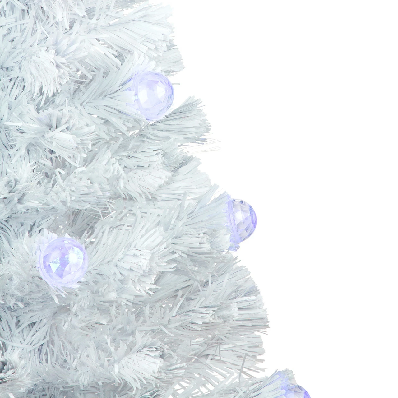 Northlight 3' Pre-Lit White Fiber Optic Artificial Christmas Tree, White Lights 4 Northlight 3' Pre-Lit White Fiber Optic Artificial Christmas Tree, White Lights - Image 2