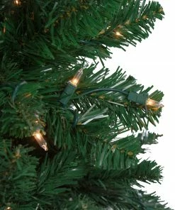 Alternative view of Northlight 7.5ft Pre-Lit Ravenna Pine Artificial Christmas Tree - Warm White LED Lights