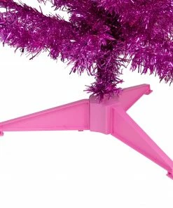 Northlight 4' Pre-Lit Pink Artificial Tinsel Christmas Tree, Clear Lights 11 Northlight 4' Pre-Lit Pink Artificial Tinsel Christmas Tree, Clear Lights -Northlight Shop northlight j92320 3 67833.1637845323