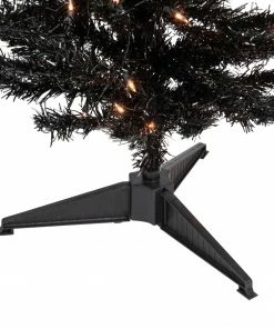 Northlight 4' Pre-Lit Black Artificial Tinsel Christmas Tree, Clear Lights 11 Northlight 4' Pre-Lit Black Artificial Tinsel Christmas Tree, Clear Lights -Northlight Shop northlight j92323 2 98476.1637846558